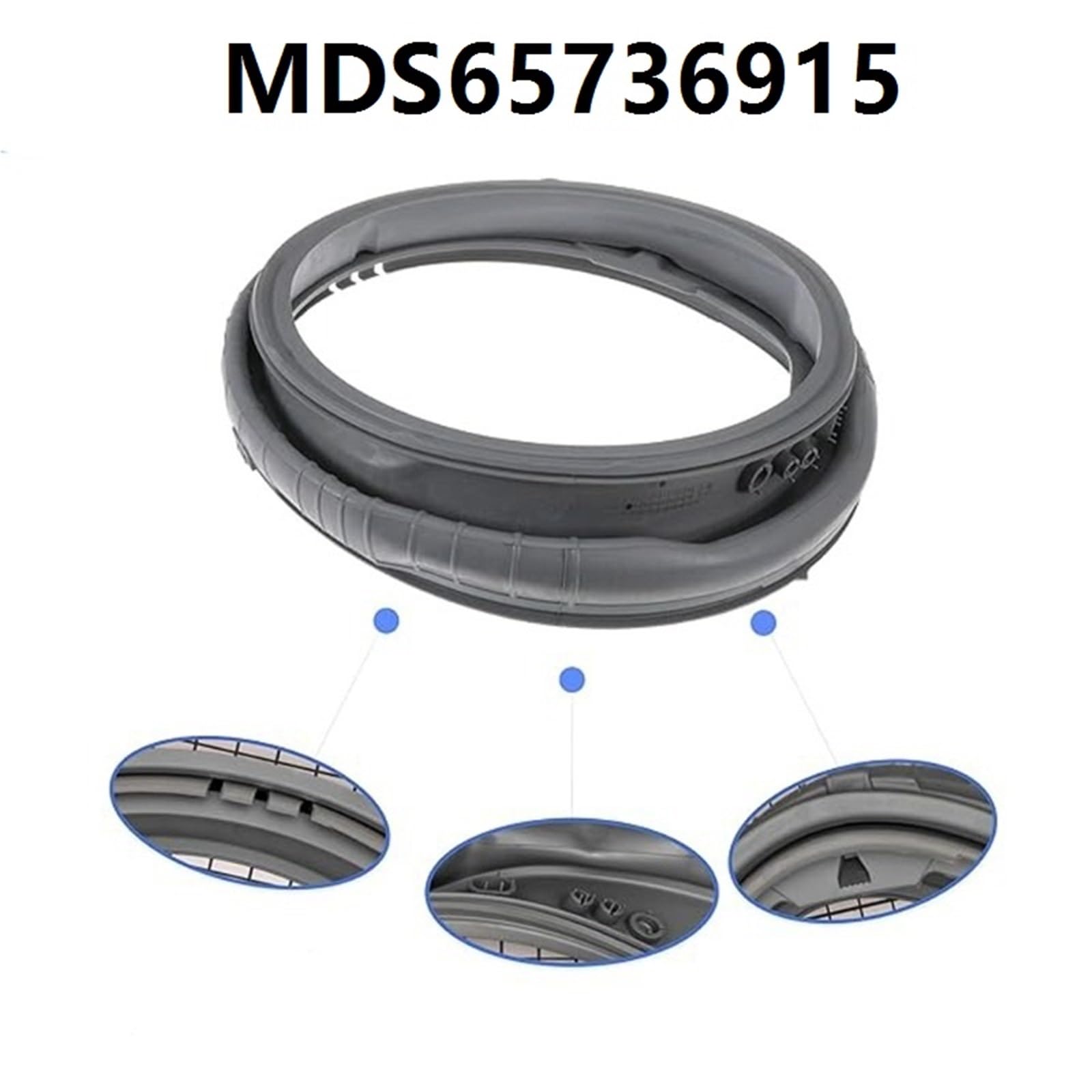 Anello Di Tenuta for Porta, Compatibile for LG, MDS65736915 Parti Di Ricambio In Gomma Di Tenuta for Rondella Di Carico Anteriore Impermeabile