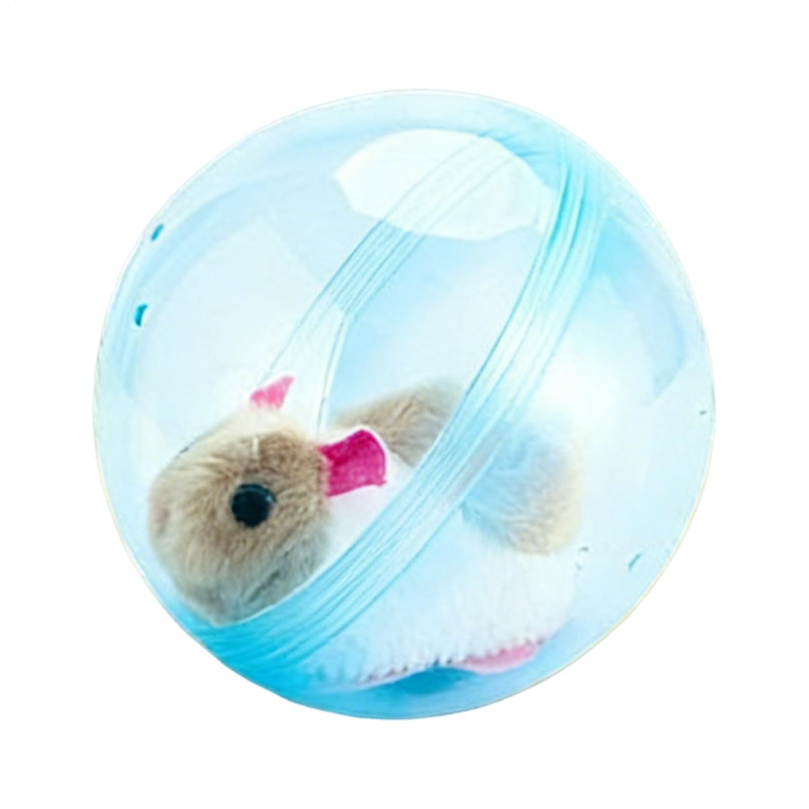 Automatic Rolling Ball Hamster - Electronic Interactive Plush Pet Toy | 360° Self-Moving Motorised Toy For Kids, Dogs & Cats, USB Rechargeable Bouncing Activity Ball For Home & Playroom