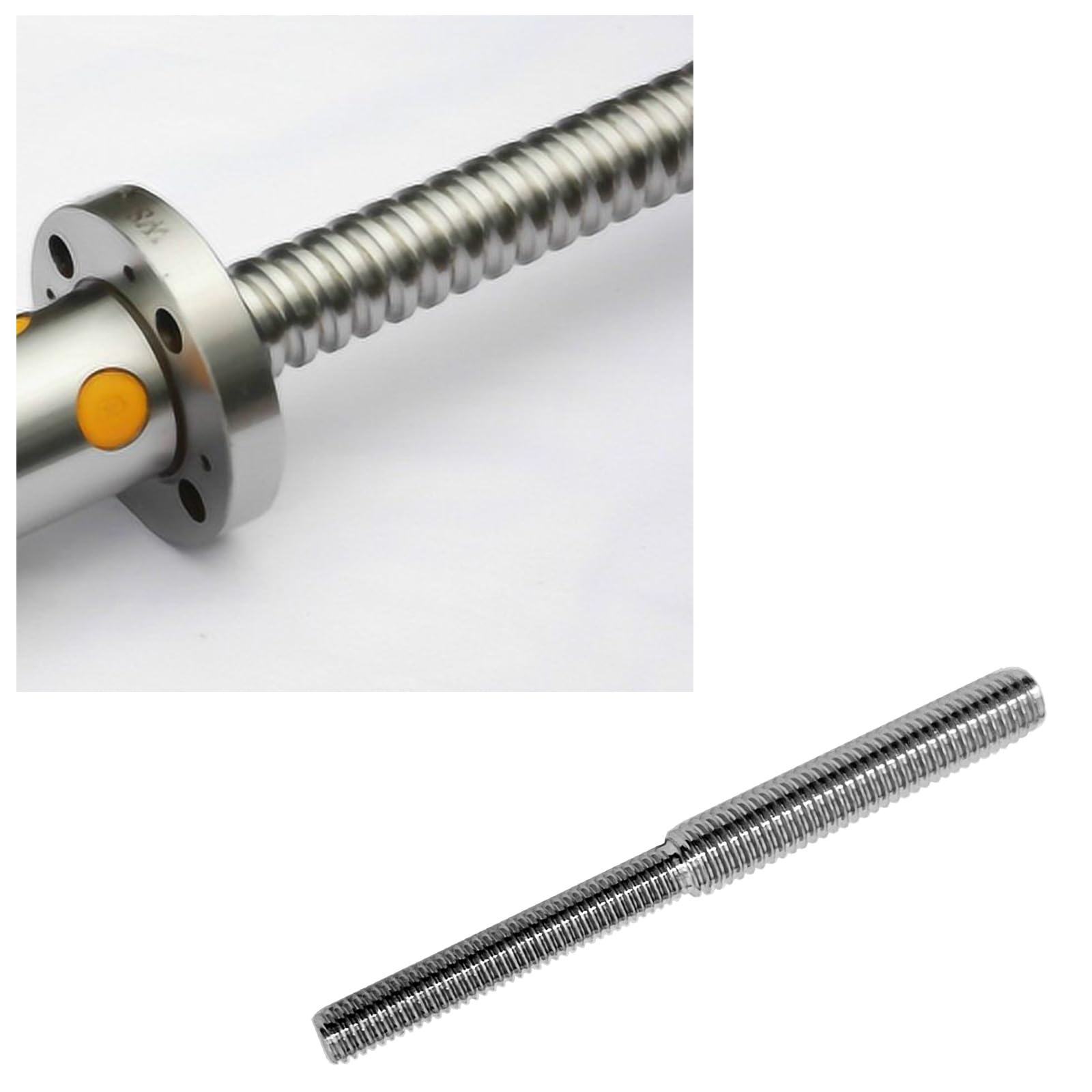 Adaptadores roscados reductores de diámetro de acero inoxidable 304 con perno de doble cabeza de 10 x 80 mm para sujetadores de columnas estructurales (m6 a m8) (M8 to M10)