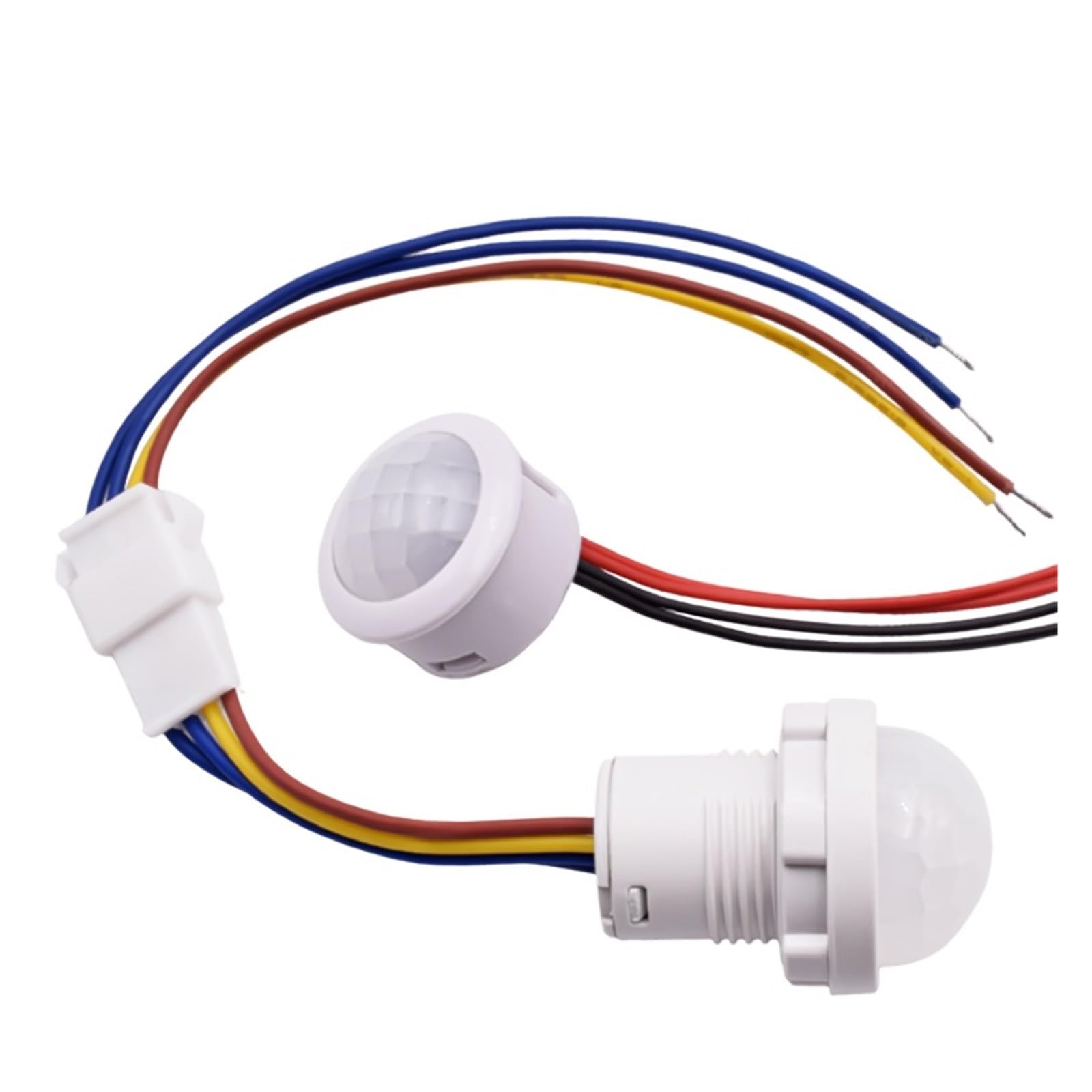 5/10 Uds Sensor de luz automático de movimiento infrarrojo interruptor Detector IR 12V 24V DC 110V 220V AC lámpara de noche de inducción de cuerpo humano(10pcs 100-240VAC)