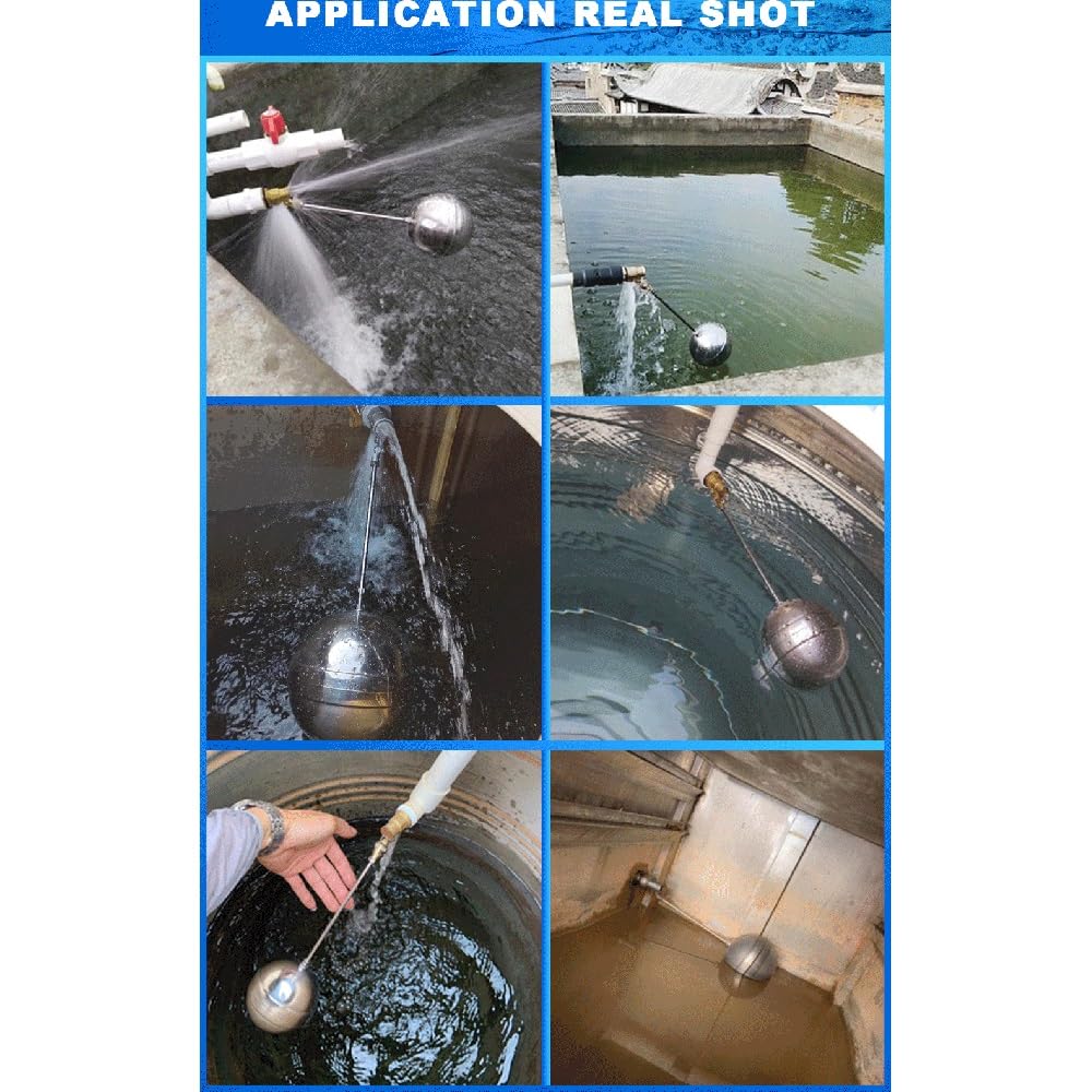 Válvula De Flotador Ajustable De Acero Inoxidable 304, Válvula De Flotador De Codo For Tanque De Agua, Depósito De Flujo/expansor, 1/2 ", 3/4", 1 ", 1-1/4"(1-1/4 inch)