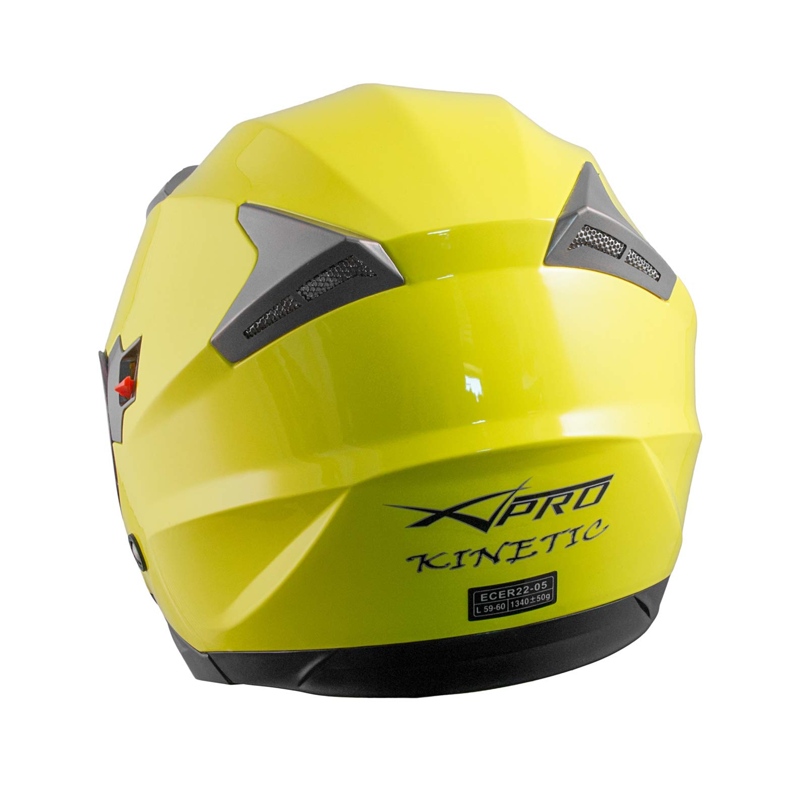 A-Pro SRL kask motocyklowy typu jet, wewnętrzna blenda przeciwsłoneczna, kolor żółty, rozmiar XS