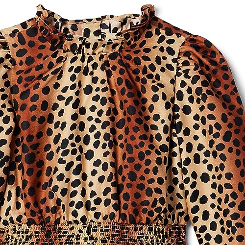 Janie and Jack Girl's Animal Print Satin Dress (Toddler/Little Kids/Big Kids)3