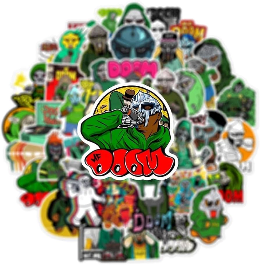 Amazon.com: FRANKdesigns The MF Doom Sticker Pack: 50 Pieces of