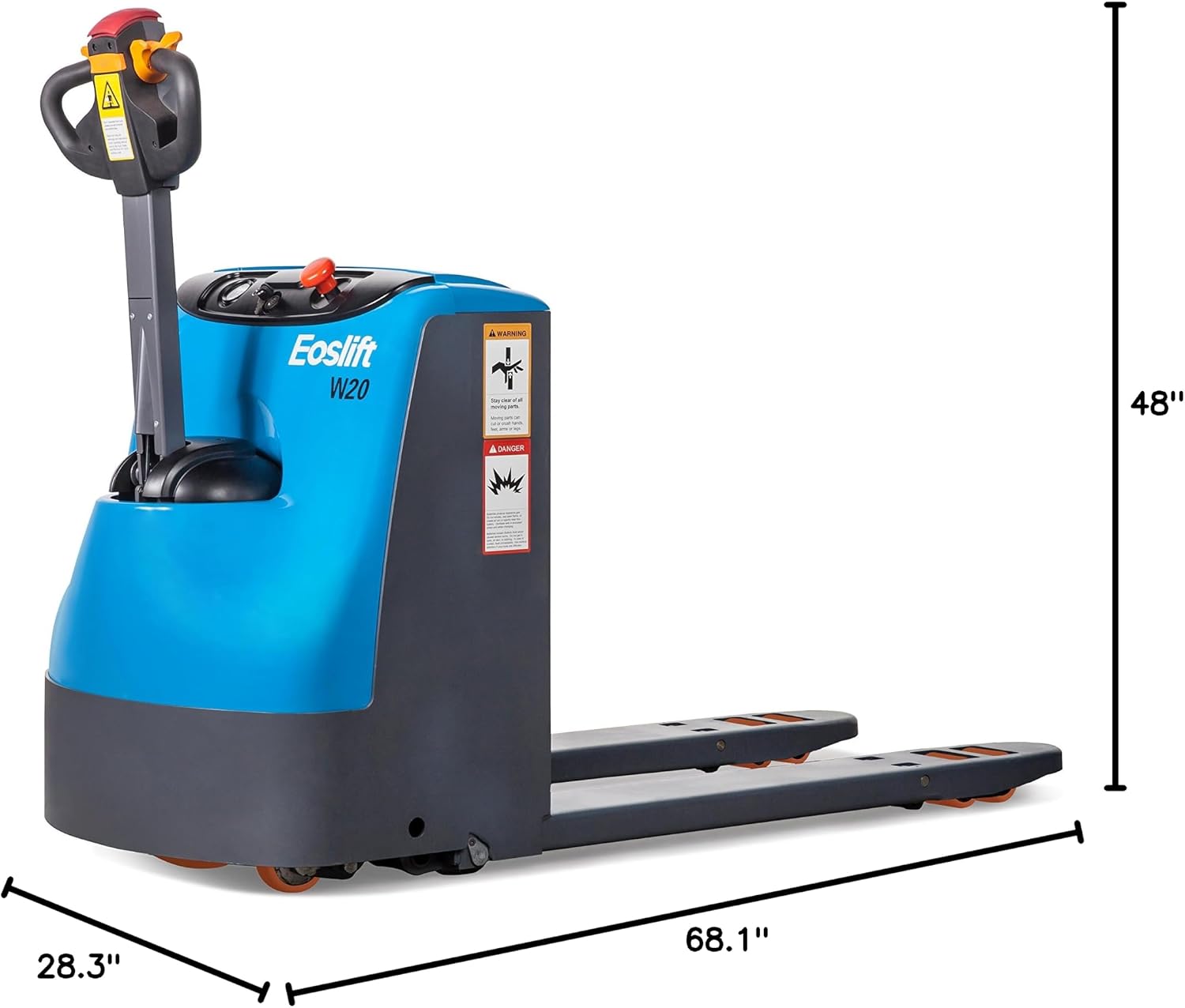 Eoslift W20 Pallet Jack Dimensions
