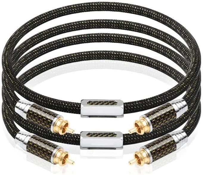 Rオーディオケーブル1組HiFiステレオOCC(1m)