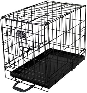 Dog Cage or Crate in Black for Toy Breeds (831)