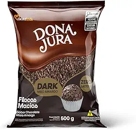 Dona Jura Flocos Gourmet Chocolate 70% Cacau, 500g, Decora