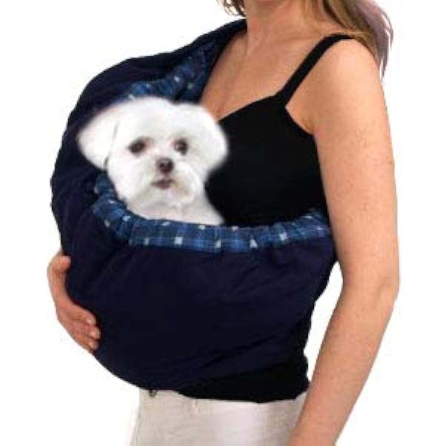 Hunde Tragetaschen, Tragetasche Katzen, Hundetragetasche Outdoor Tragetasche Hund (Blau Plaid)