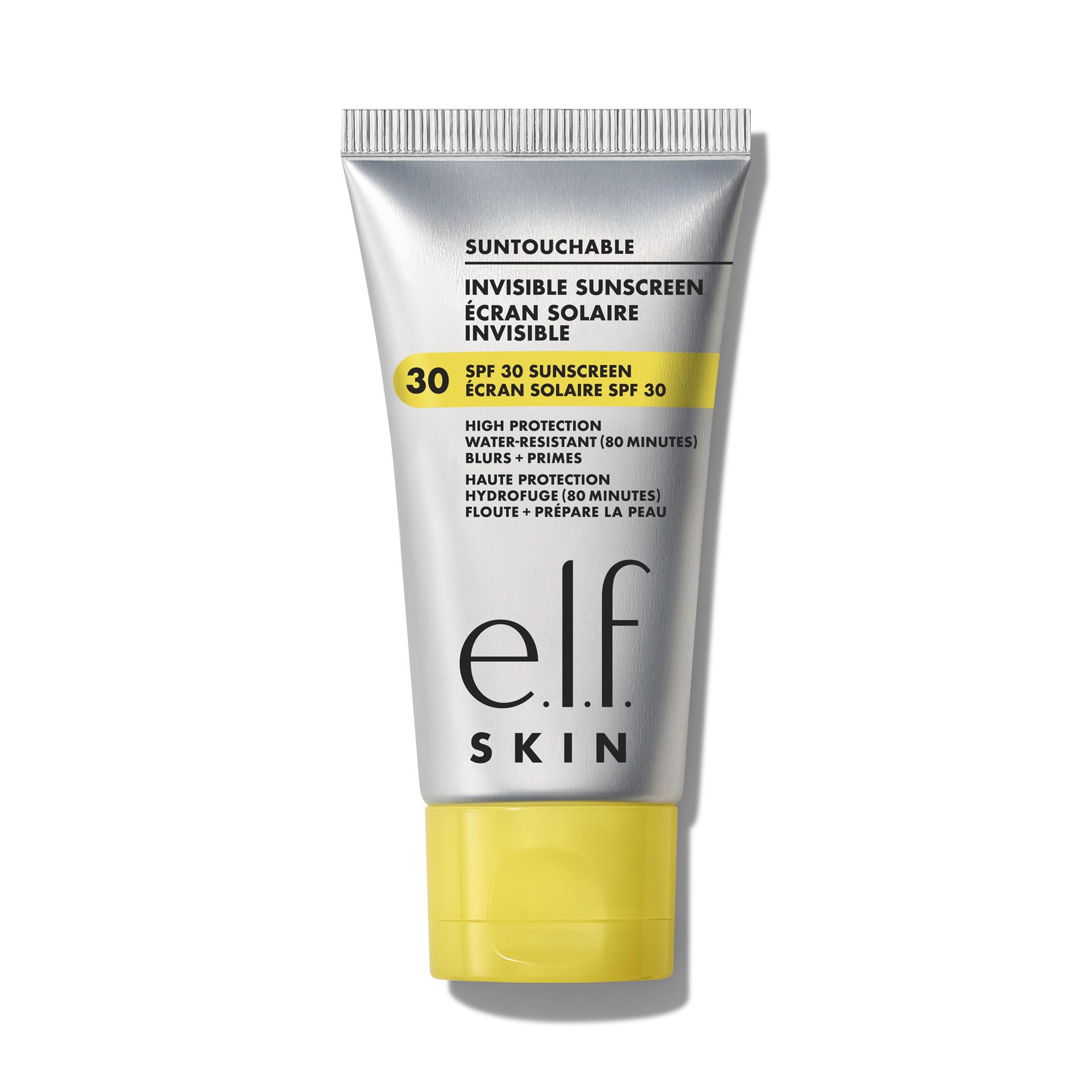 e.l.f. SKIN Suntouchable Invisible SPF 30, Lightweight, Gel-Based Sunscreen For A Smooth Complexion, Doubles As A Makeup Primer, Vegan & Cruelty-Free, Packaging May Vary