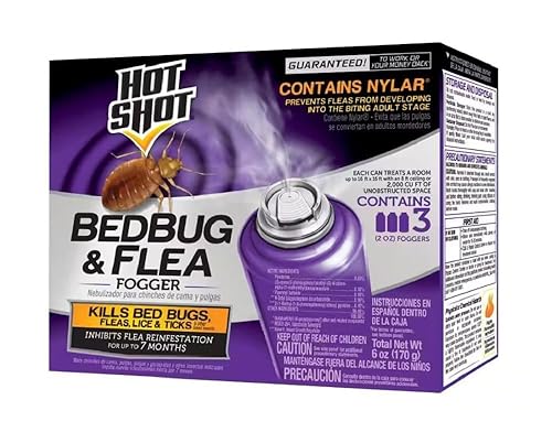 Hot Shot Bedbug & Flea Fogger For Insects, Aerosol, 3/2-Ounce,