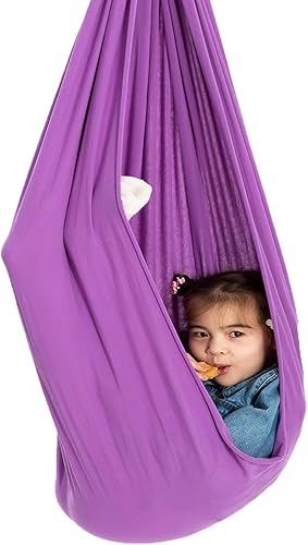 Miniatura 8 de Columpio sensorial, columpio de terapia para niños con necesidades especiales (herramientas incluidas), columpio de hamaca, ayuda para TDAH,