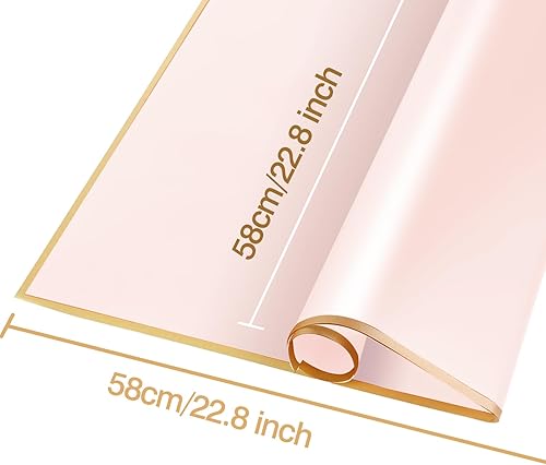 Miniatura 2 de HCengTriz 20 hojas de papel para envolver flores - Papel impermeable para envolver ramos florales, empaque artesanal DIY, empaque de suministros