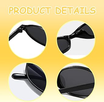 6 PCS Oval Sunglasses Womens Sunglassess, Sun Glasses Women's