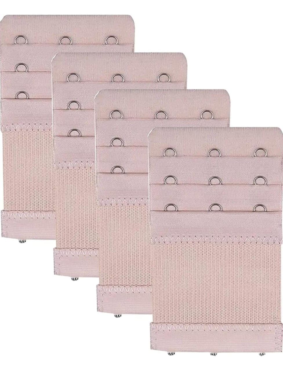 Bra Extender 3 Hook – Soft Elastic Extension for Comfortable Fit – Adjustable Lingerie Strap Extender (Pack of 4, Nude)-image-12