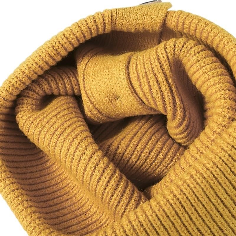 Outdoor Warm Brimless Dome Knitted Hat Travel Ear Protection Woolen Hats