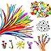 Produktbild Pfeifenputzer Bunt zum Basteln, Pfeifenreiniger Basteln, 500 Stück Pfeifenreiniger Set, Pompons zum basteln,Pfeifenreiniger Bastelzubehör für Kinder zum Basteln und Dekorieren