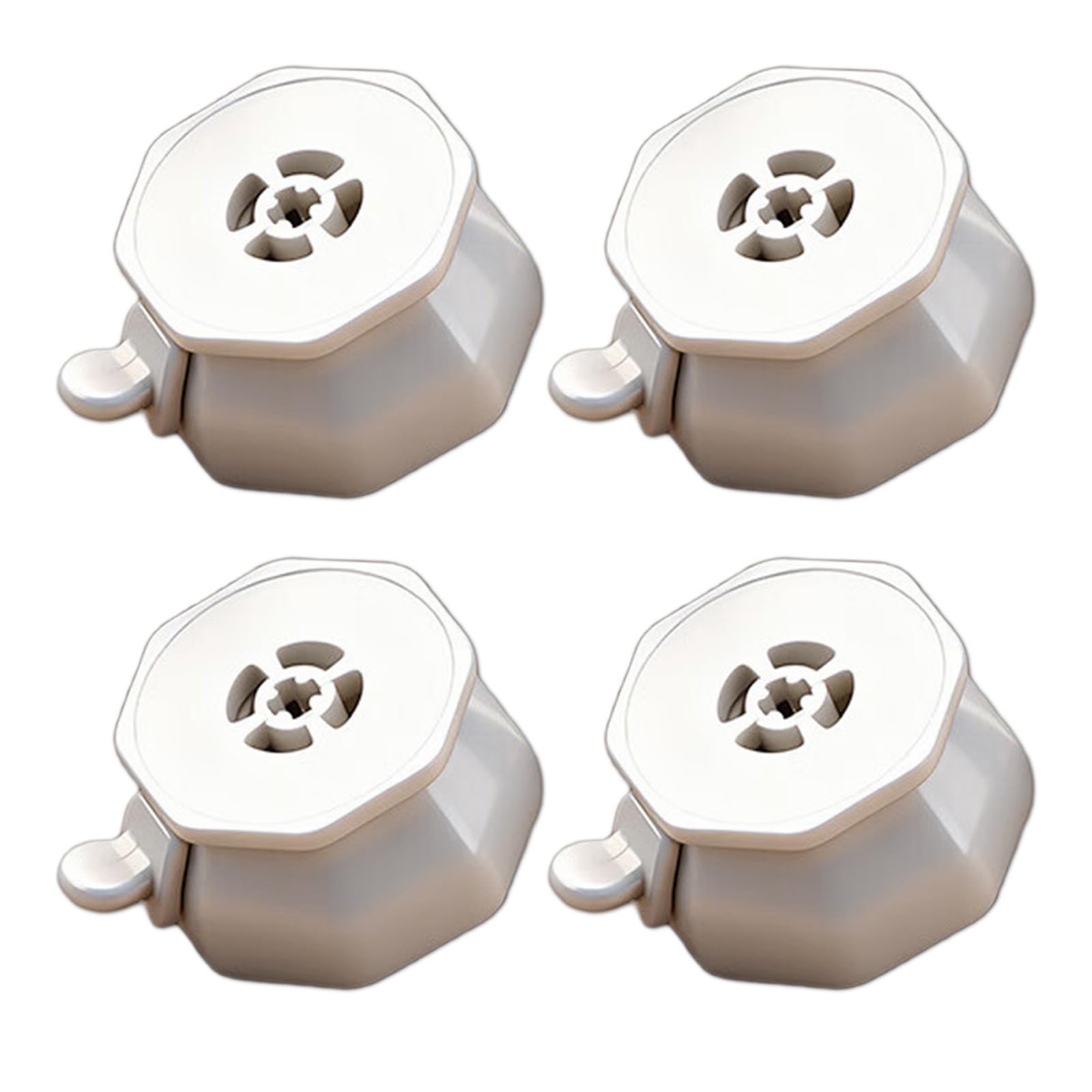 4Pcs Casters Wheel with Brake 360 Degree Rotation Sticky Pulley Sliders Appliance Rollers for Kitchen Appliances Adhesive Casters Wheel