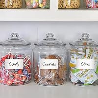 Vista 6 de ESSENTIAL 4 rollos de etiquetas de alimentos solubles de 1 x 2 pulgadas en blanco para rotación de alimentos, rollo de 500 (4 rollos -2000 etiquetas)