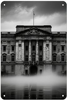 Buckingham Palace Vintage Metal Sign Funny Tin Retro Wall Decor For Home Bar Kitchen Garage Man Cave 16x12 inch