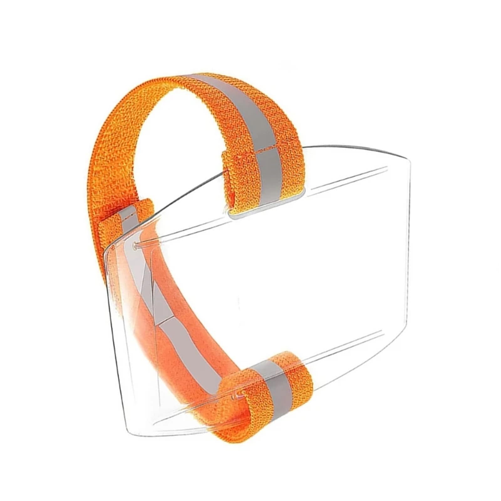 Arm-Ausweishalter, wasserdicht, Skipass-Halter, Arm-Armband, Kunststoff, PVC, Ausweise, Karten für Arbeit, Postkarten, Orange, 40 Stück