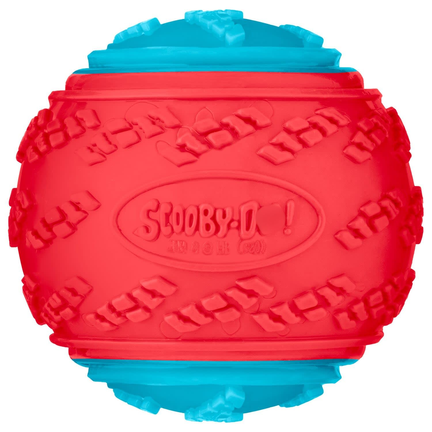 TIGHUP Scoby Doo Ball - Red & Blue - Have Some Fun With Your Dog With This Ball - the Durable and Textured Toy is Perfect for Playing