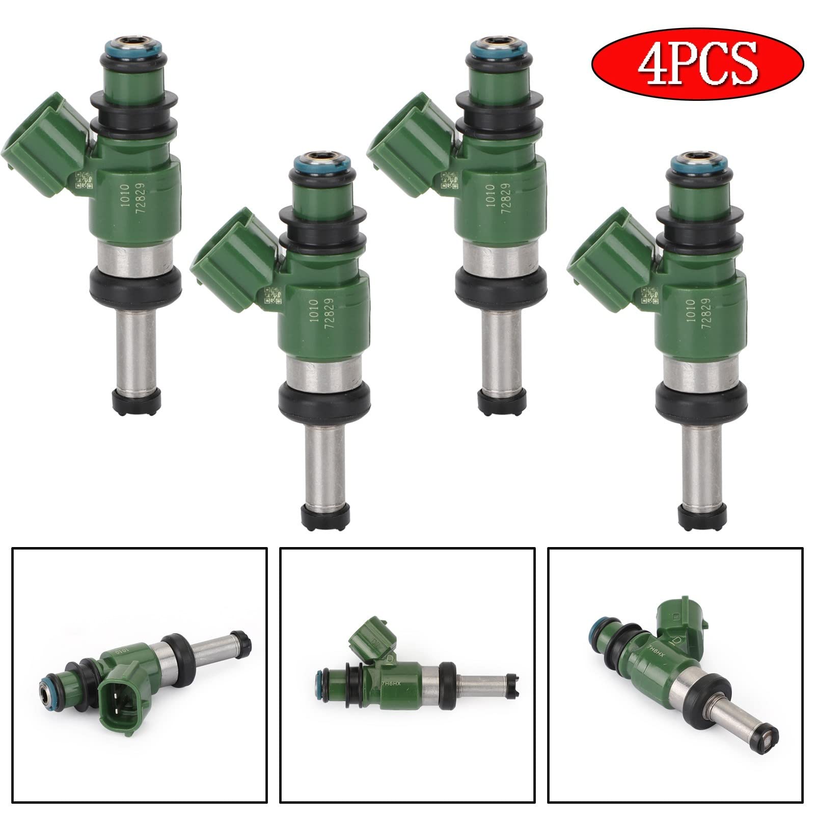 4 inyectores de Combustible 3B4-13761-00-00, para Yamaha Grizzly YZ450F 450/550/700