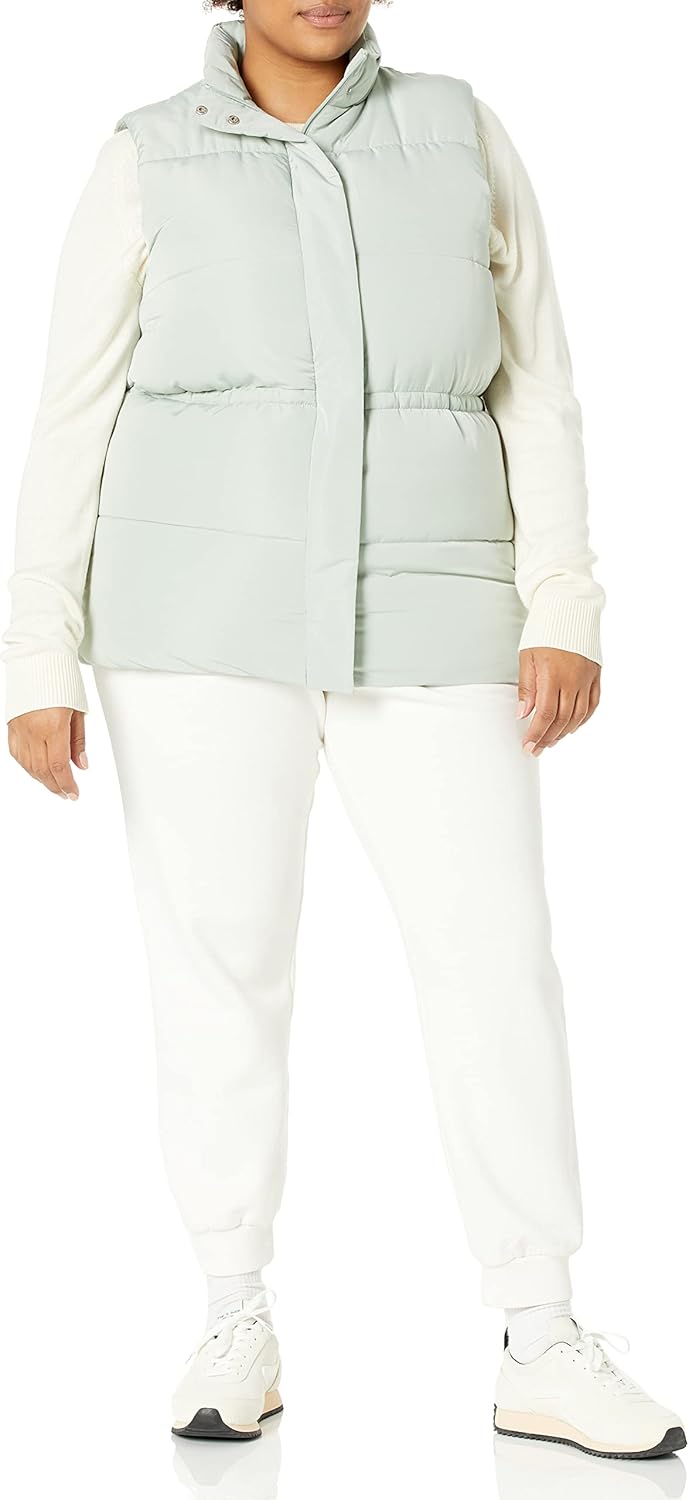 Amazon Aware Women's Relaxed-Fit Water Repellent Recycled Polyester Puffer Vest (Available in Plus Size) (Previously - Image 3