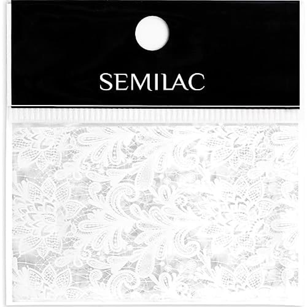 Semilac White Lace Nail Transfer Foil By 23