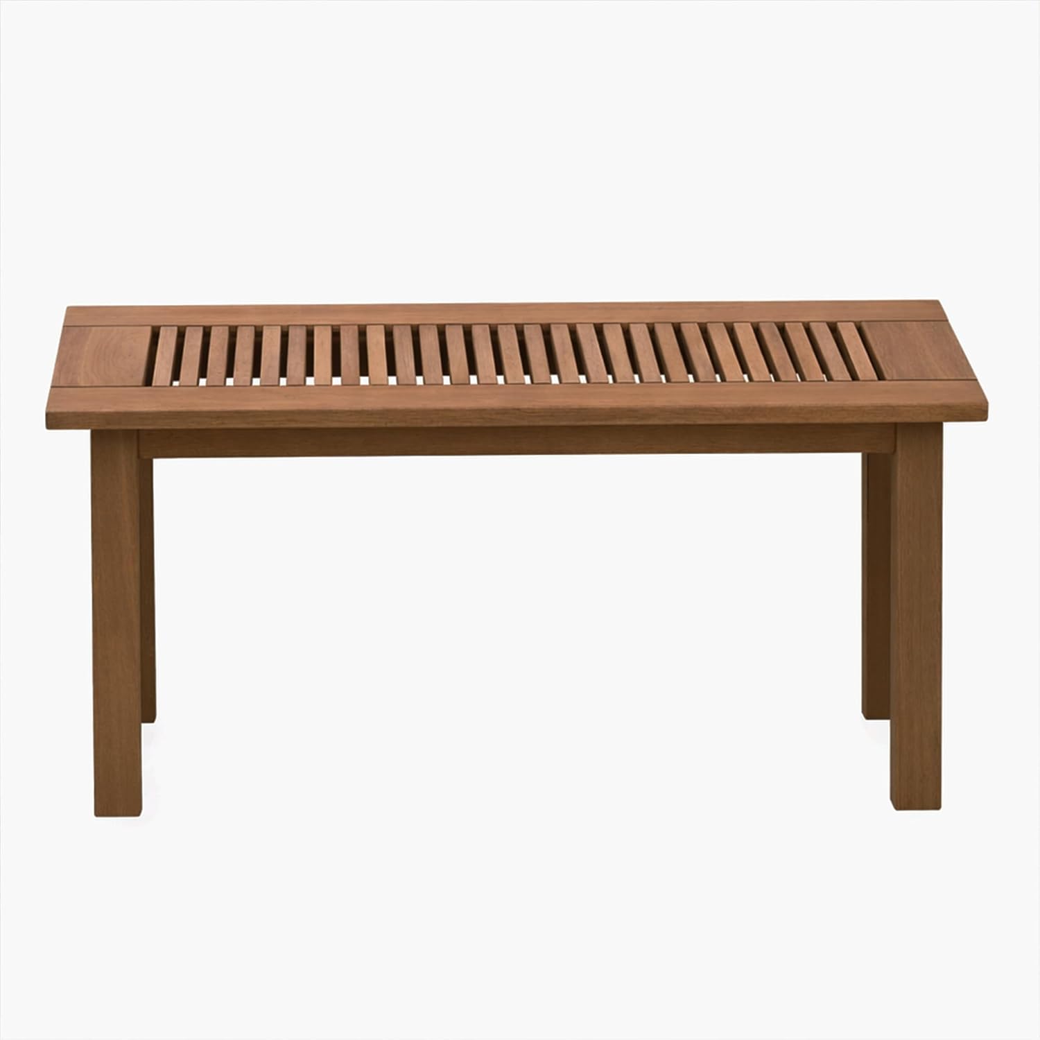 Furinno TIOMAN Patio Table, Outdoor Side Table, Coffee Table in Teak Oil, for Patio, Garden, Porch, for Patio, Garden, Porch, Light Wood