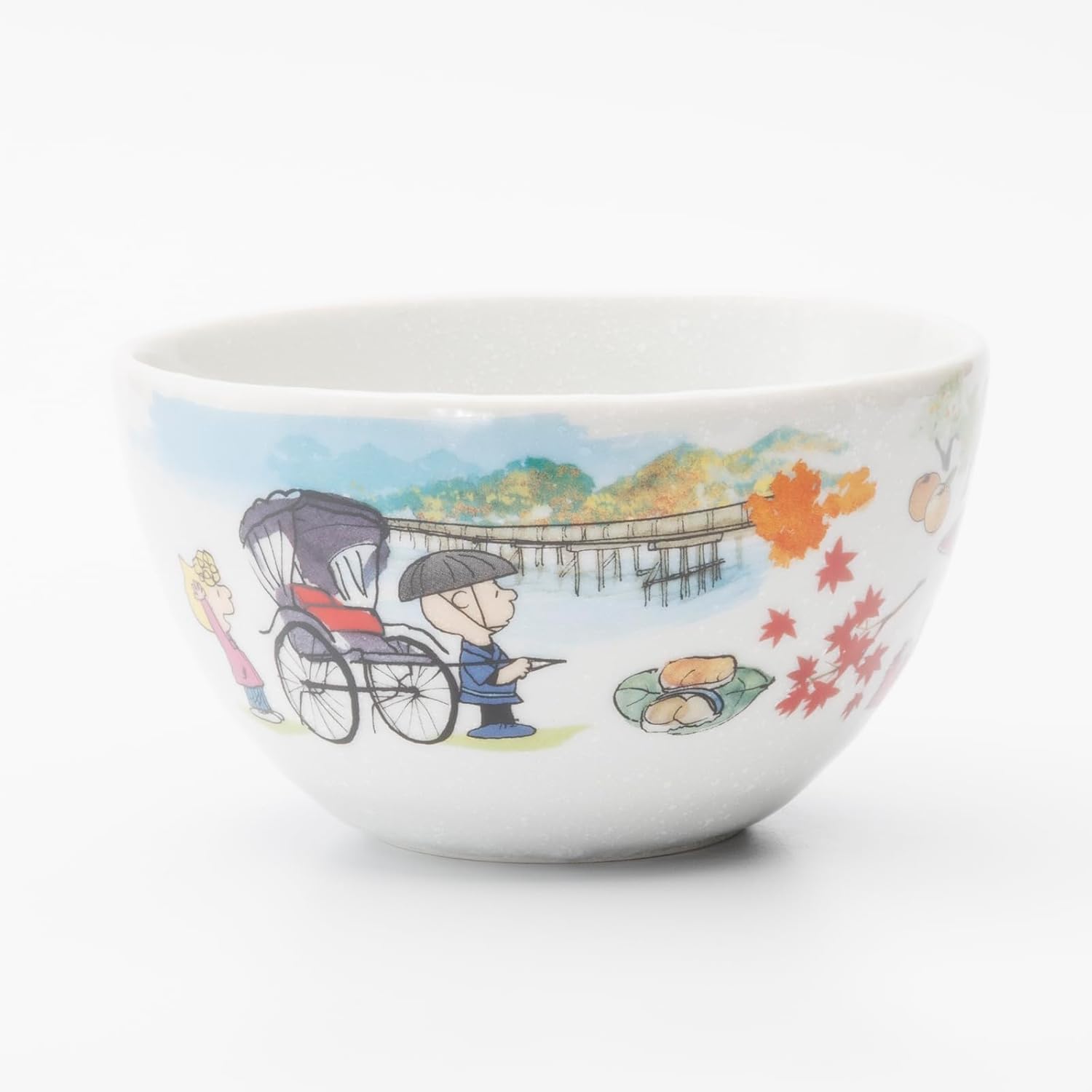 Peanuts 888984 Snoopy World Travel Kinki Japan 2 Small Bowl, Salad Bowl, Plate, Diameter Approx. 5.1 x Height Approx. 2.8 inches (13 x 7 cm), Microwave and Dishwasher Safe, Made in Japan image 4