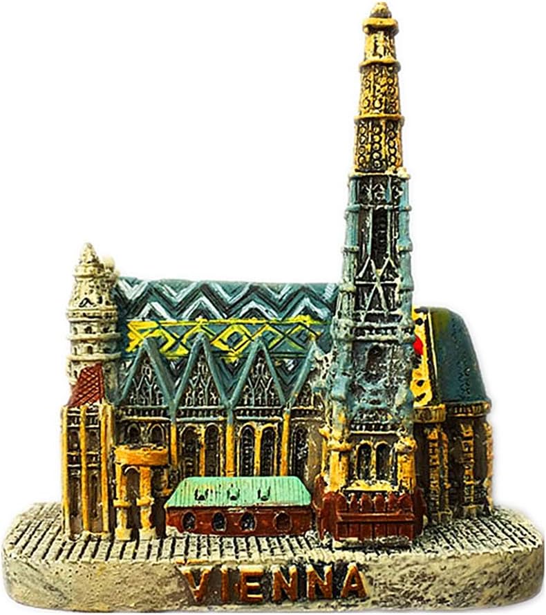 Vienna St. Stefan Cathedral Austria 3D Refrigerator Fridge Magnet Travel City Souvenir Decoration Collection White Board Sticker Resin