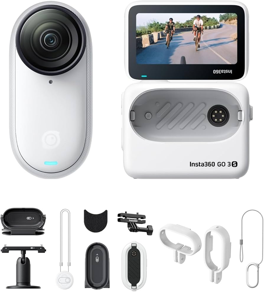 Amazon.com : Insta360 GO 3S Cycling Multiview Bundle - 64 GB White Amazon.com : Insta360 GO 3S Cycling Multiview Bundle - 64 GB White