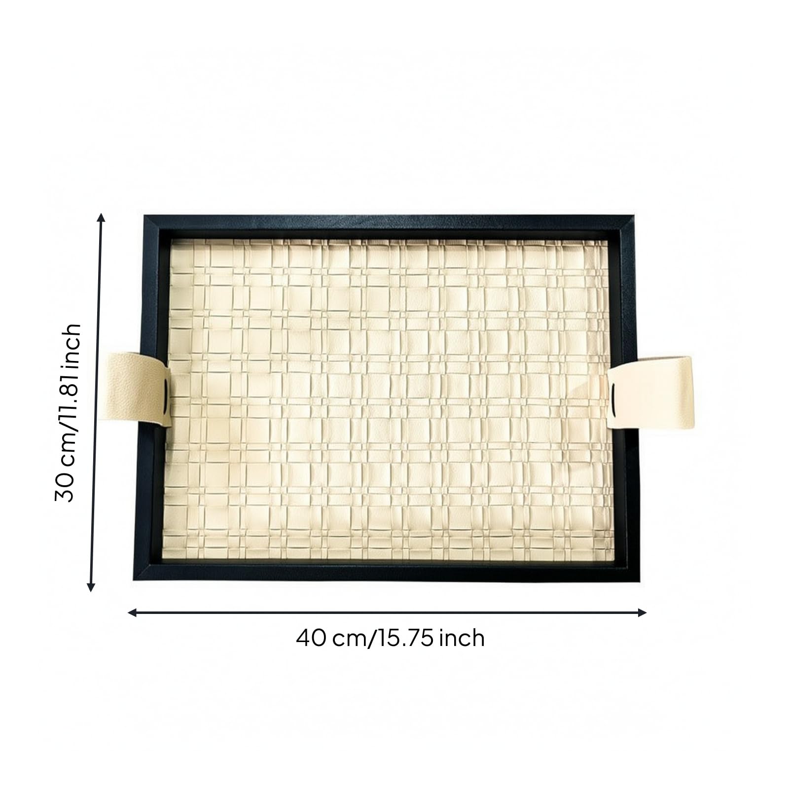 Banja Rectangular con | Elegante, Banja Servir con, para Escritorio, 40x30x3cm
