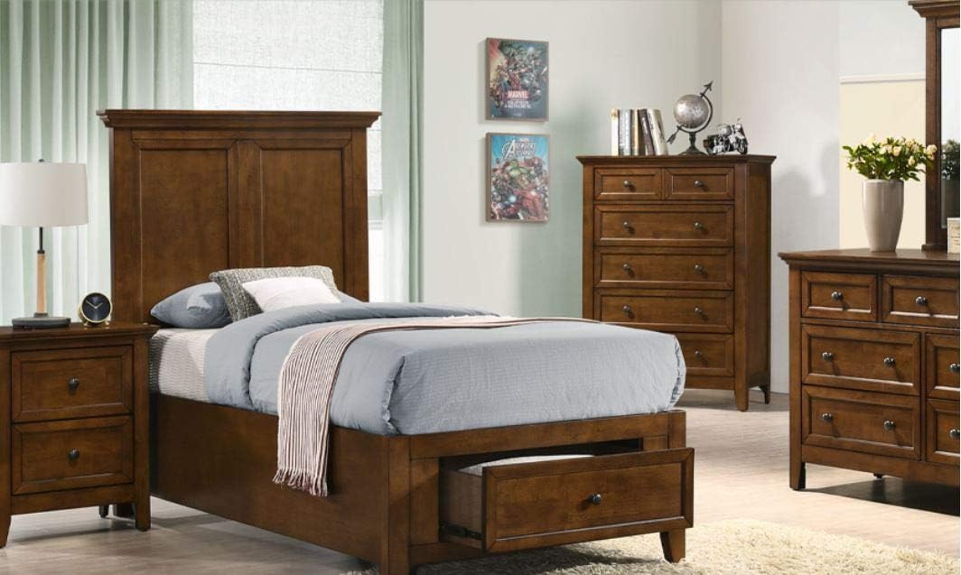 Carefree Home Furnishings Intercon San Mateo Youth Twin Size 4 Piece Storage