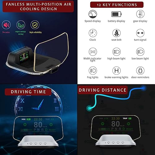 Miniatura 9 de CoolKo HUD-T9 HD LCD Pantalla de visualización de múltiples datos Tablero LCD Digital Smart Gauge Compatible con Tesla Model S X 3 Y
