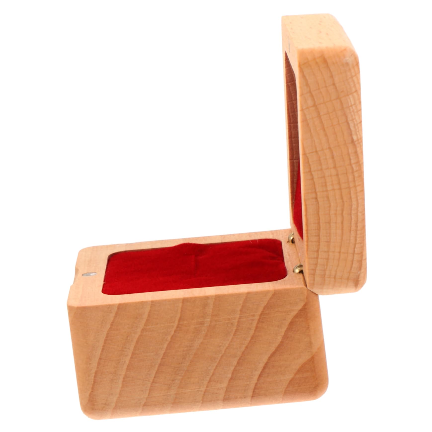 Beavorty 4 Pièces Boîte à Anneaux Bois de Hêtre Organisateur de Multifonctionnel pour Alliances et Boucles Oreilles Rangement Durable et Élégant pour Fiançailles