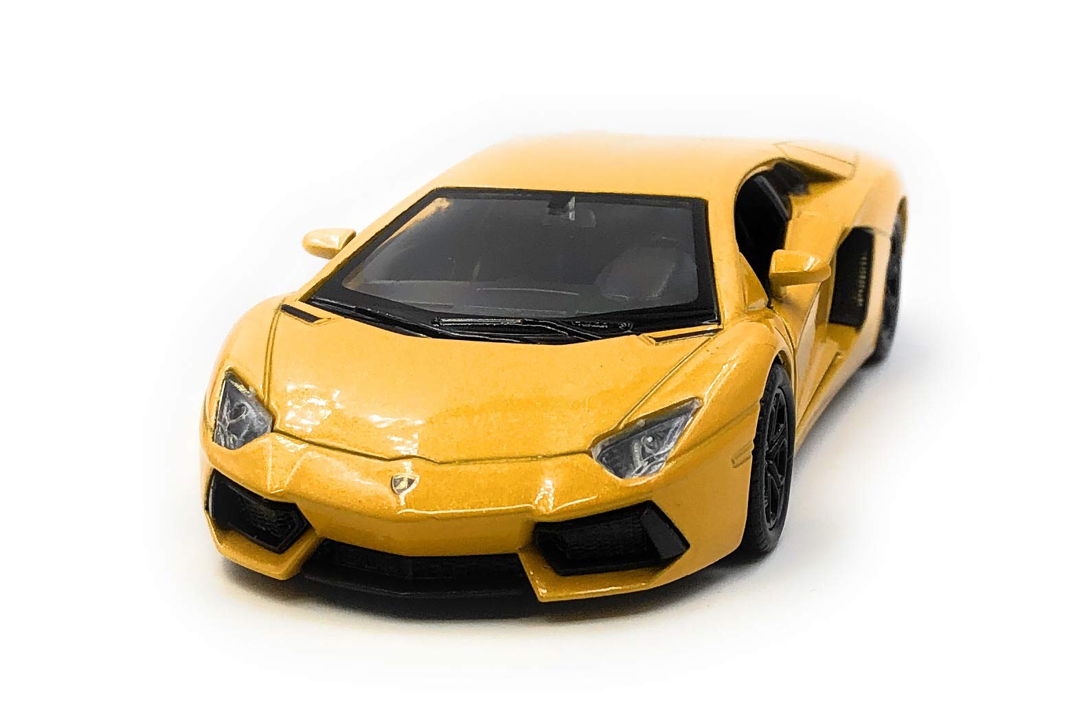 Onwomania Model Car Aventador Sports Car Yellow Car Scale 1:34-39 (Licensed)