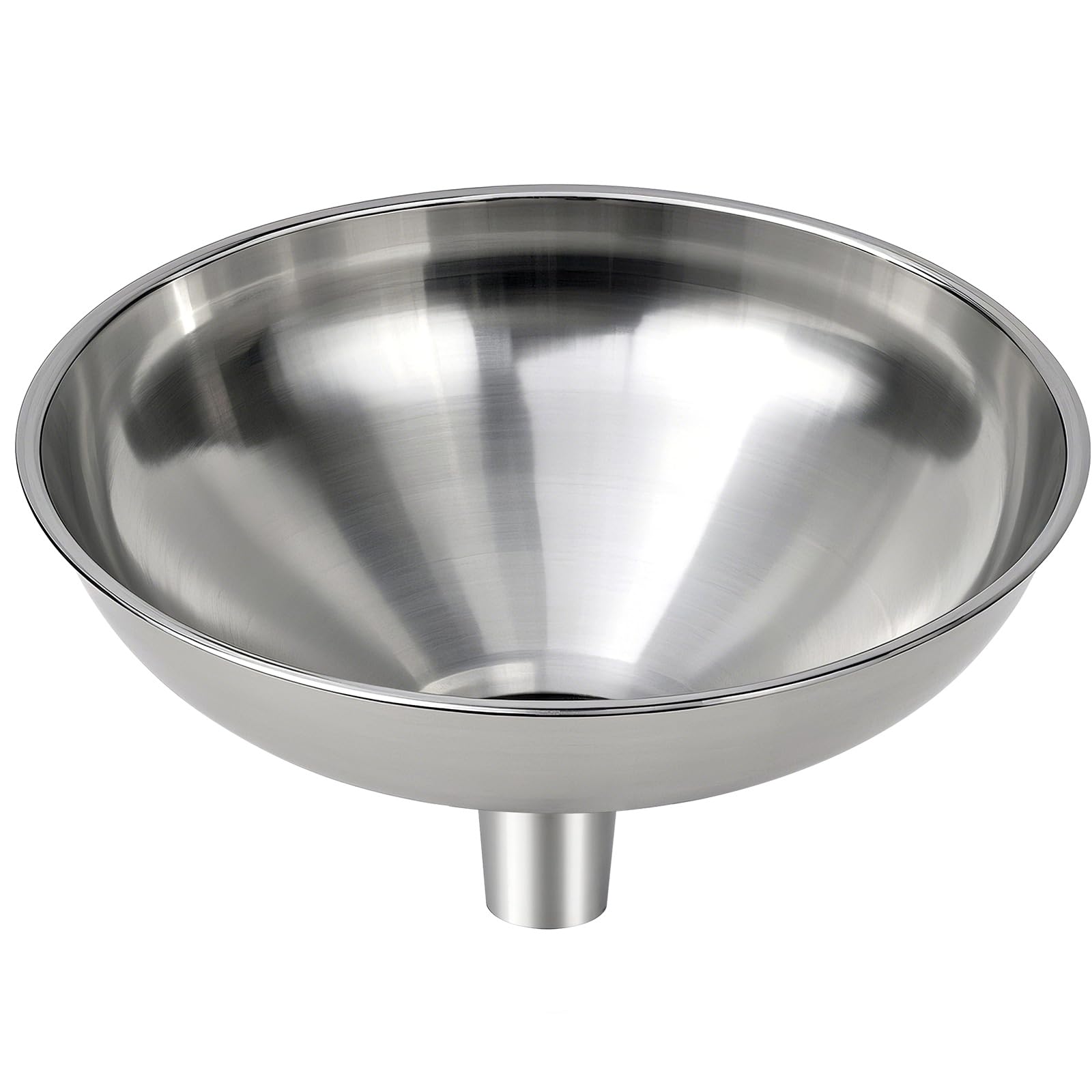 Nomatox Kitchen Funnel Stainless Steel Funnel for Kitchen Filler Bottle, One-Piece Funnel is seamless, can be used to transfer oil, spices and powder mixes and is easy to clean