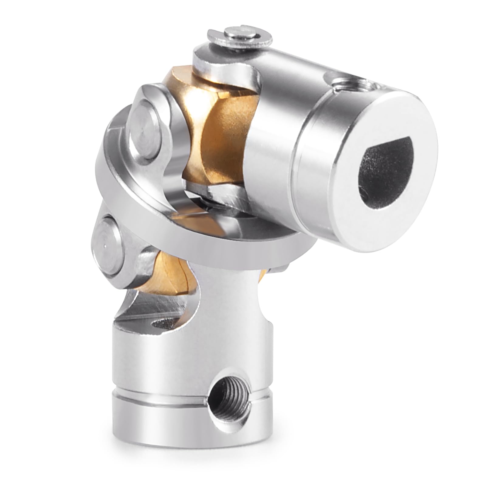AXspeed 1/14th Joint Shaft Coupler Stainless Steel Steering Connector for Tamiya Trailer Tractor Climbing RC Truck (B) - Image 3