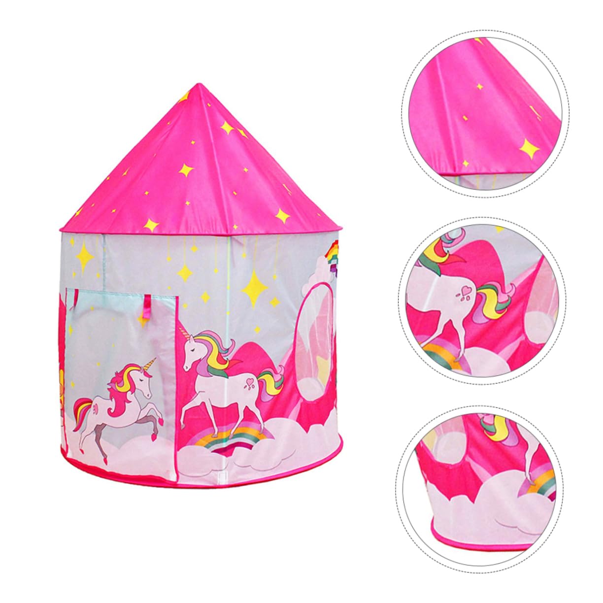 Tienda de Campaña Infantil Unicornio 1 Juego Rosa de Poliéster