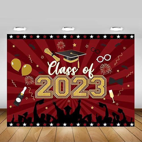 Miniatura 9 de Mocsicka Fondo de graduación 2023, felicitaciones de graduación 2023, fondo de licenciatura, graduación, fiesta, decoración, accesorios para fotos,