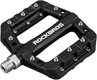 ROCKBROS MTB Pedals Lightweight Nylon Fiber 9/16" Platform Bike Pedals for Mountain Bike BMX Road - Anti-Skid DU Bearings