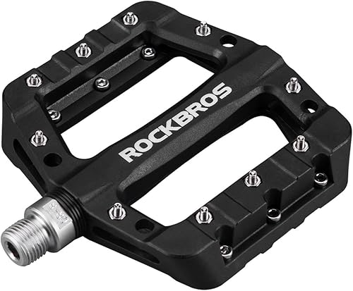 RockBros Pedales MTB pedales de bicicleta de montaña pedales ligeros de fibra de nailon para bicicleta BMX MTB 916 pulgadas