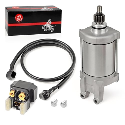 Motor de arranque y relé compatible con Yamaha Raptor 660 660R YFM660R 2001 2002 2003 2004 2005 3SX-81890-00-00 3XF-81815-00-00 4XE-81940-12-000 34