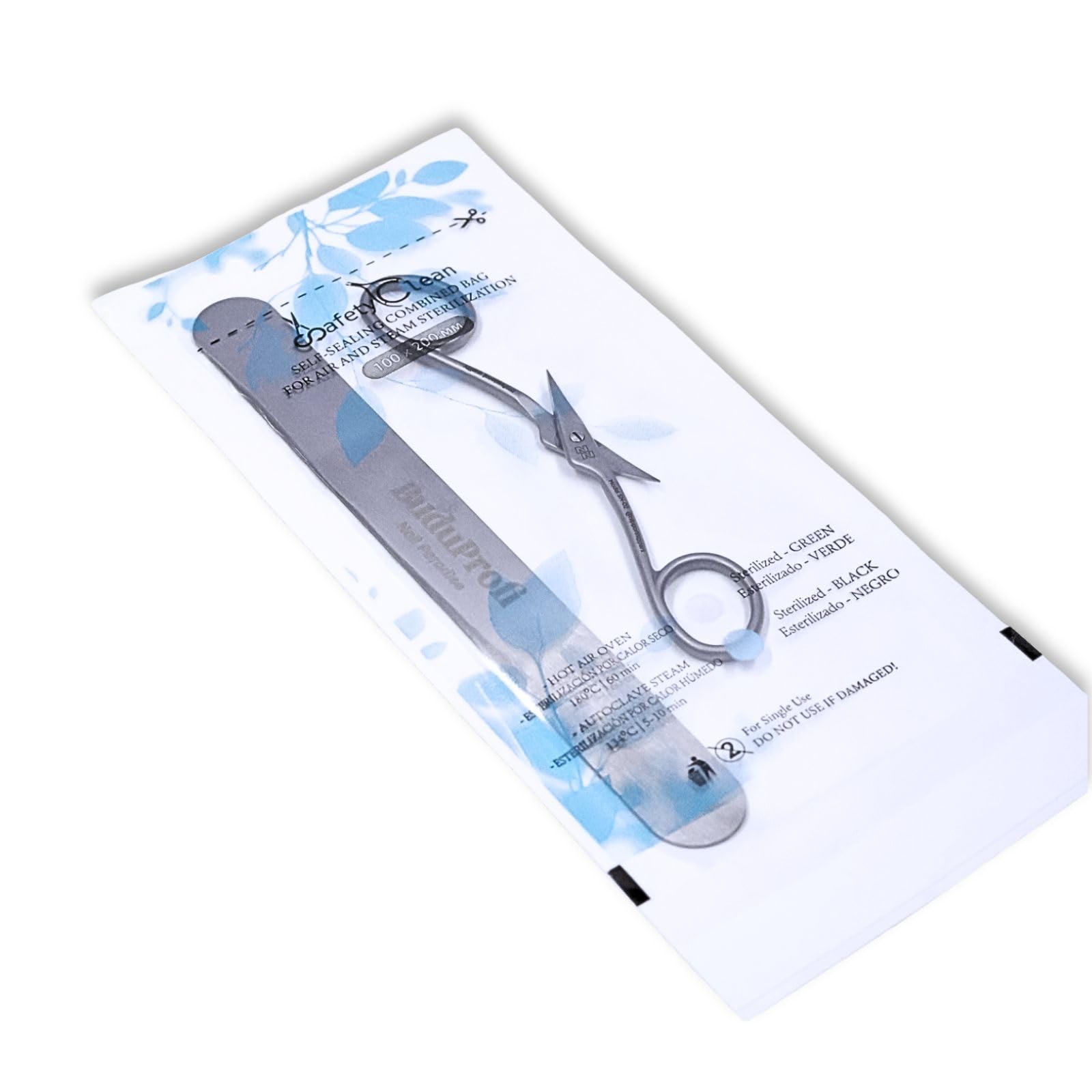 Sachets stérilisation auto-adhésifs pour four sec et manucure