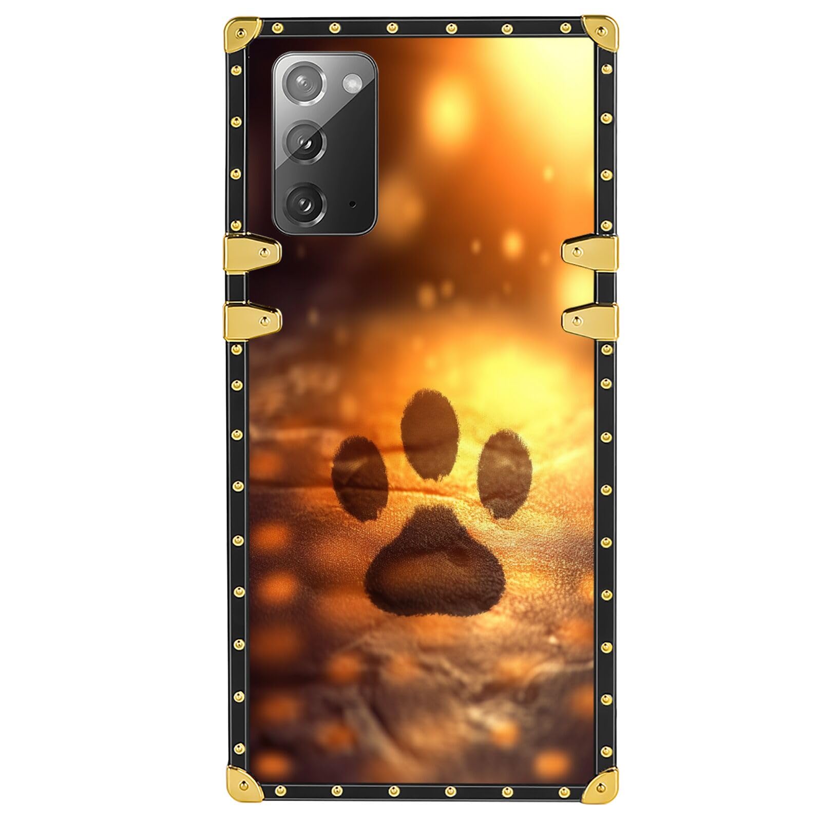 DAFEISquare Case for Samsung Galaxy Note 20 5G Note 20 Ultra 5G Note 10 Note 10+ Note 8 Note 9 with Designer cat-Art cc75 Shockproof Protective