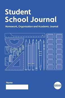 Student School Journal Undated Weekly Planner for Homework, Planning and Academic Organisation