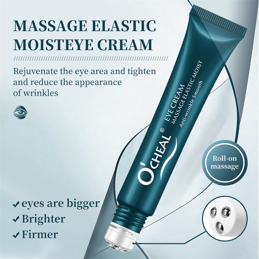 Eye Cream for Dark Circles & Puffiness, Daily Wrinkle Cream, Anti Aging Line Smoothing Skin Care Treatment, Reduce Wrinkles - Image 2