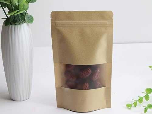 Miniatura 6 de Bolsas resellables con cremallera, 50 piezas de 7 x 11 pulgadas, ideales para bolsas de té vacías para té suelto, pan, embalaje, panadería y